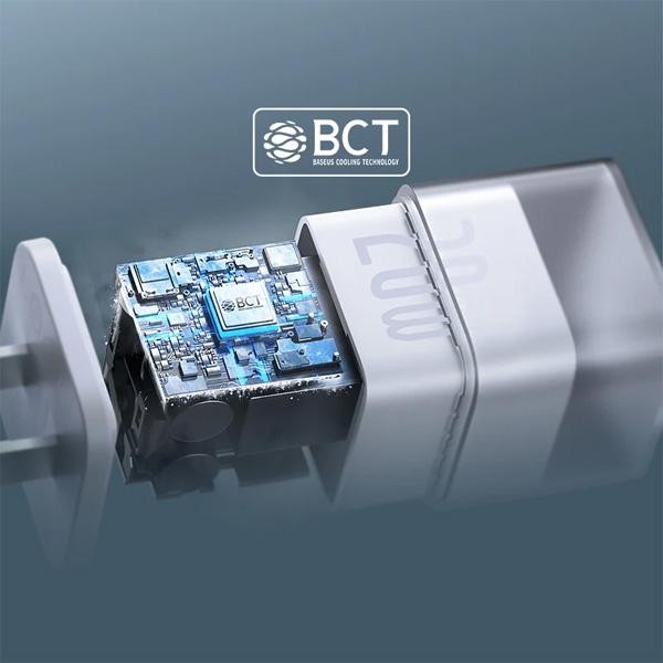 Bộ Sạc BASEUS GaN5S Fast Charger 1C 20W Kèm Cáp Dynamic 3 C To C