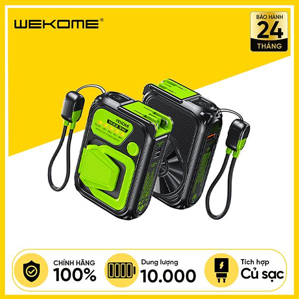 Pin Sạc Dự Phòng WEKOME Armour Series WP-89 10.000mAh 22.5W, Sạc Magsafe Kiêm Củ Sạc, Kèm Dây Sạc Type-C To Lightning