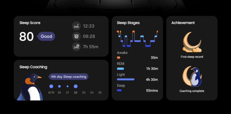 galaxy watch fe theo d&otilde;i giấc ngủ