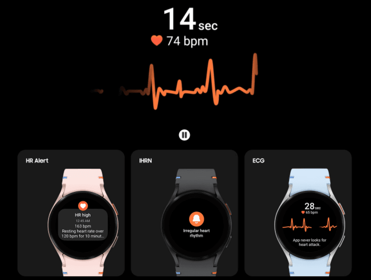 galaxy watch fe cập nhật t&igrave;nh trạng sức khỏe