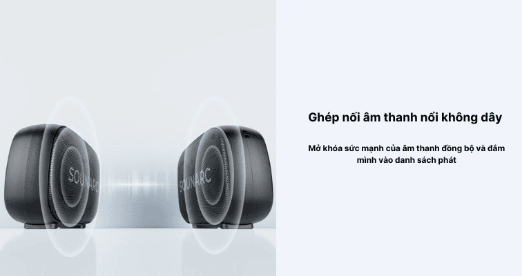 loa Sounarc P1 gh&eacute;p nối &acirc;m thanh kh&ocirc;ng d&acirc;y