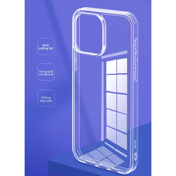 Ốp Lưng Trong Suốt Mipow Tempered Glass iPhone 16 Series