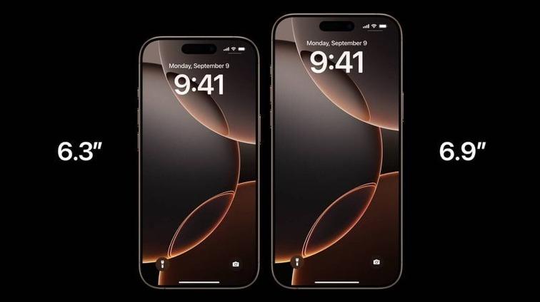 kich thước m&agrave;n h&igrave;nh iphone 16 pro max