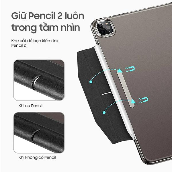 Bao Da ESR Ascend Trifold cho iPad Pro M4 11" 2024