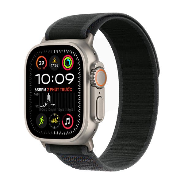 Apple Watch Ultra 2 49mm GPS + Cellular Viền Titanium Tự Nhiên Dây Trail Chính Hãng VN/A