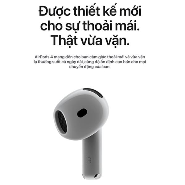 Tai nghe Apple AirPods 4 (Chống ồn) Chính Hãng VN/A