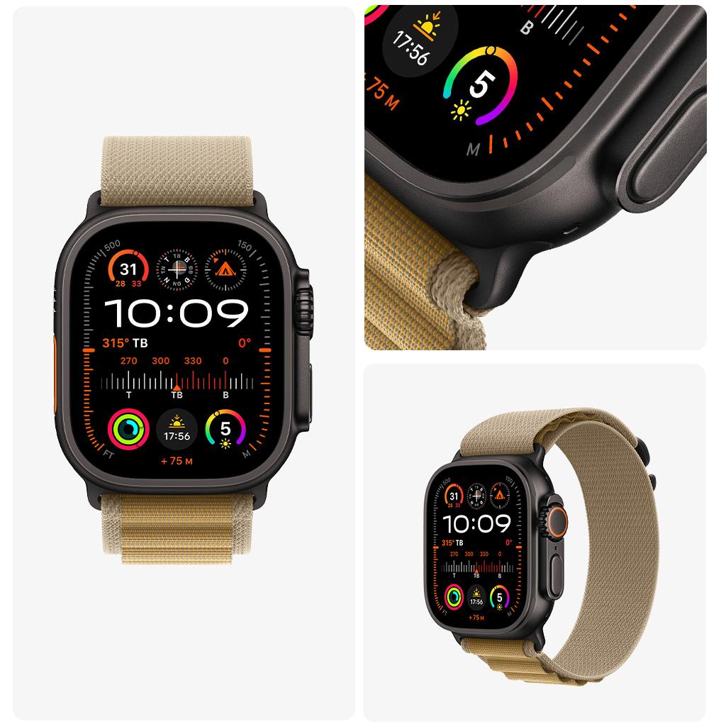 Apple Watch Ultra 2 49mm GPS + Cellular Viền Titanium Đen Dây Alpine Chính Hãng VN/A
