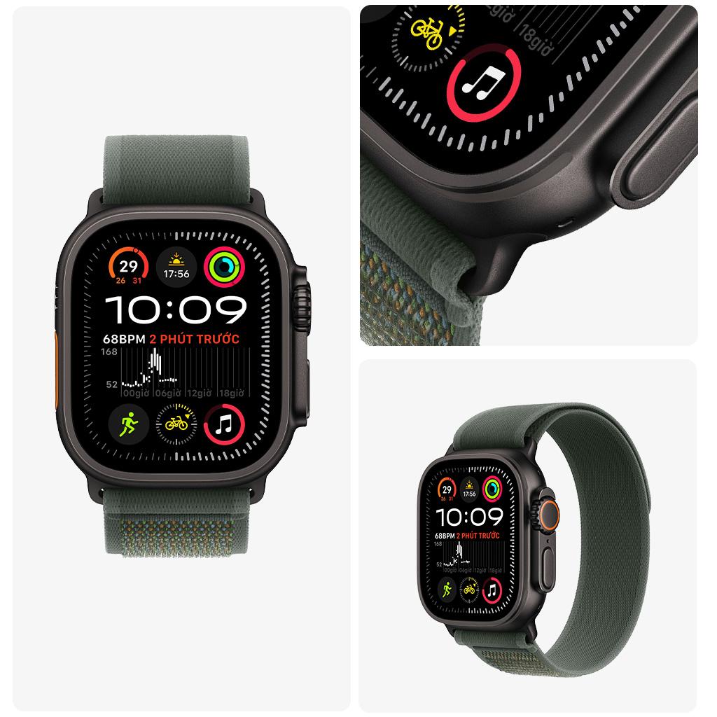 Apple Watch Ultra 2 49mm GPS + Cellular Viền Titanium Đen Dây Trail Chính Hãng Apple Việt Nam 