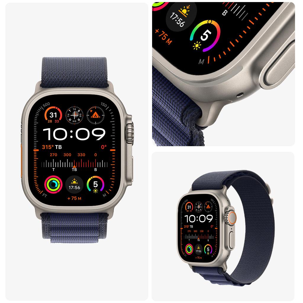 Apple Watch Ultra 2 49mm GPS + Cellular Viền Titanium Tự Nhiên Dây Alpine Chính Hãng Apple Việt Nam