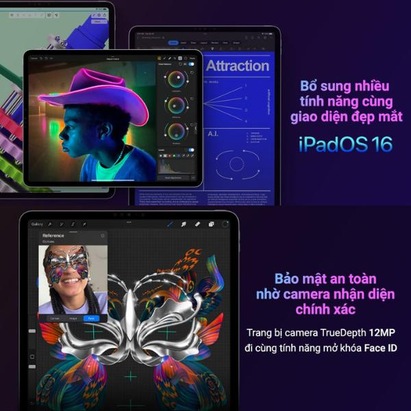 iPad Pro M2 12.9 inch 2022 Wifi 5G 128GB Chính Hãng