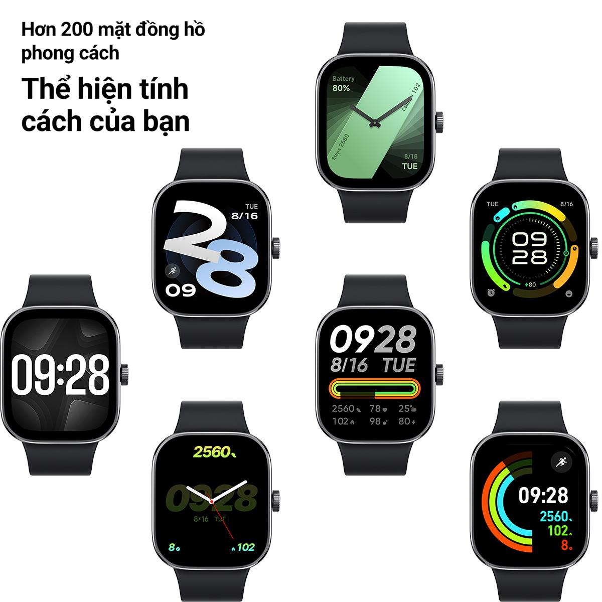 Đồng hồ thông minh Xiaomi Redmi Watch 4 47.5mm Dây Silicone