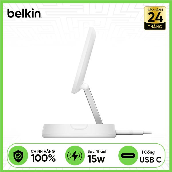 Đế sạc không dây BELKIN BoostCharge Universal Qi2 15W Travel