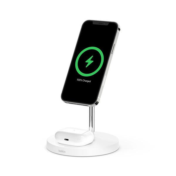 Đế Sạc Không Dây Belkin Magsafe BoostCharge 2 in 1 15W | Có Kèm Dây