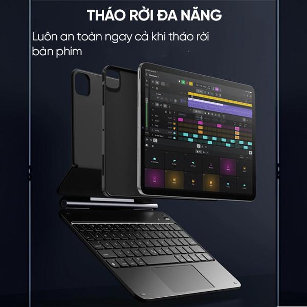 Bao Da Kèm Bàn Phím ESR 360° IPad Air 6 M2 13 Inch | Air 2025