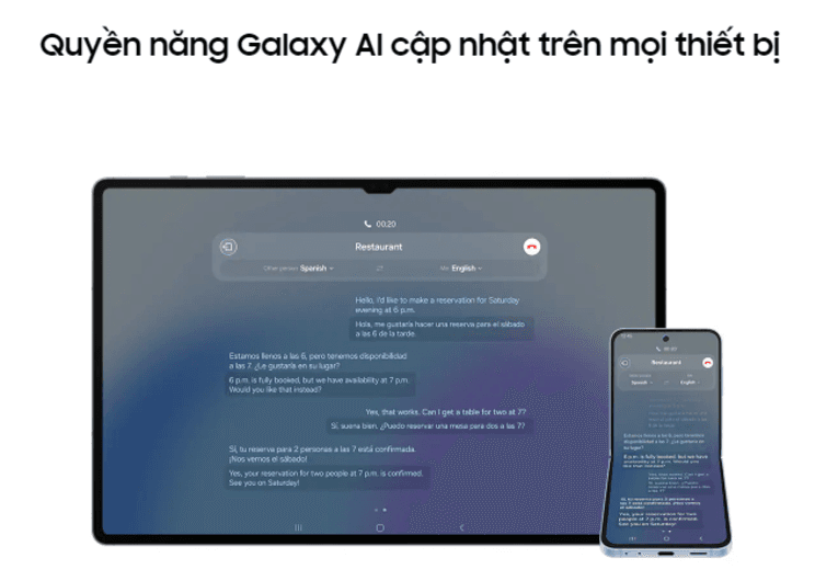 đồng bộ h&oacute;a với c&aacute;c thiết bị