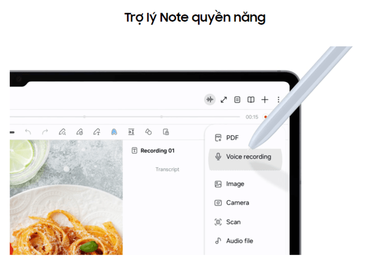 trợ l&yacute; note quyền năng Galaxy Tab S10 Plus