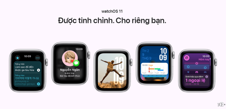 Hệ điều h&agrave;nh WatchOS 11