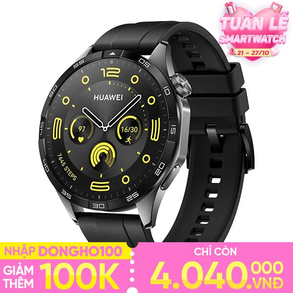 Đồng hồ thông minh Huawei Watch GT4 46mm - Dây Silicone Chính Hãng