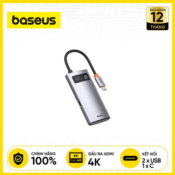 Cổng chuyển Baseus Metal Gleam Series 4-in-1