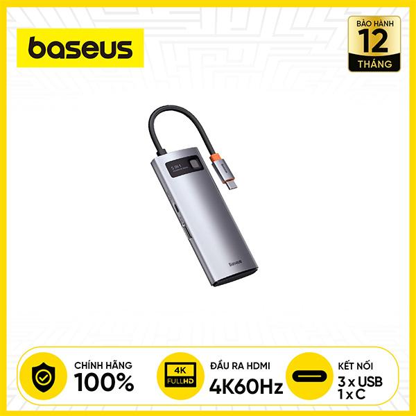 Cổng chuyển Baseus Metal Gleam Series 5-in-1