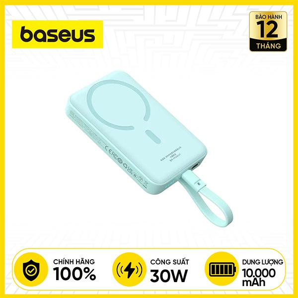 Pin Sạc Dự Phòng Không Dây Baseus Magnetic Mini Wireless 10.000mAh 30W