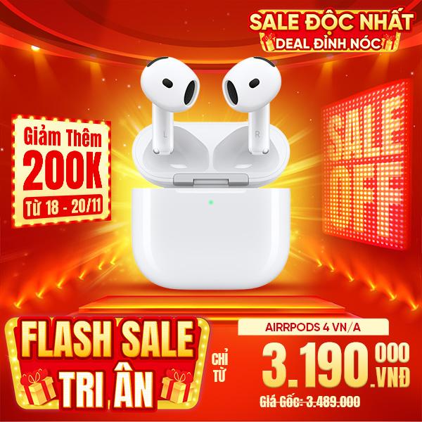 Tai nghe Apple AirPods 4 Chính Hãng VN/A