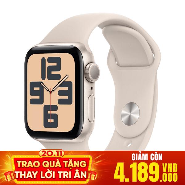 Apple Watch SE 2023 40mm GPS Viền Nhôm Mới Trần - Chưa Kích Hoạt