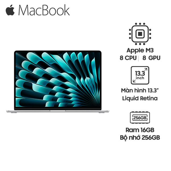 MacBook Air M3 13 Inch 8 CPU 8 GPU (16GB/256GB) | Chính Hãng Apple Việt Nam