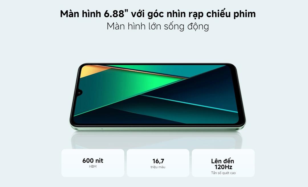m&agrave;n h&igrave;nh Xiaomi Poco C75