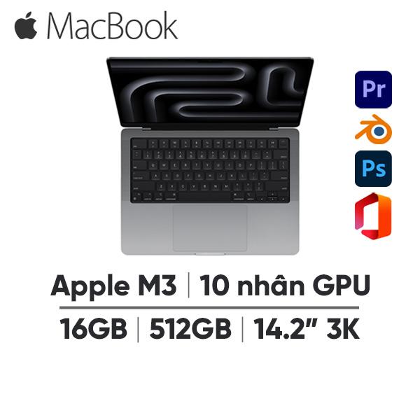 MacBook Pro M3 14 Inch (16GB/512GB) | Chính Hãng Apple Việt Nam