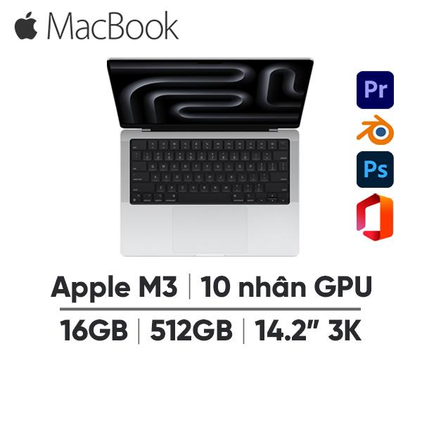 MacBook Pro M3 14 Inch (16GB/512GB) Likenew - Fullbox