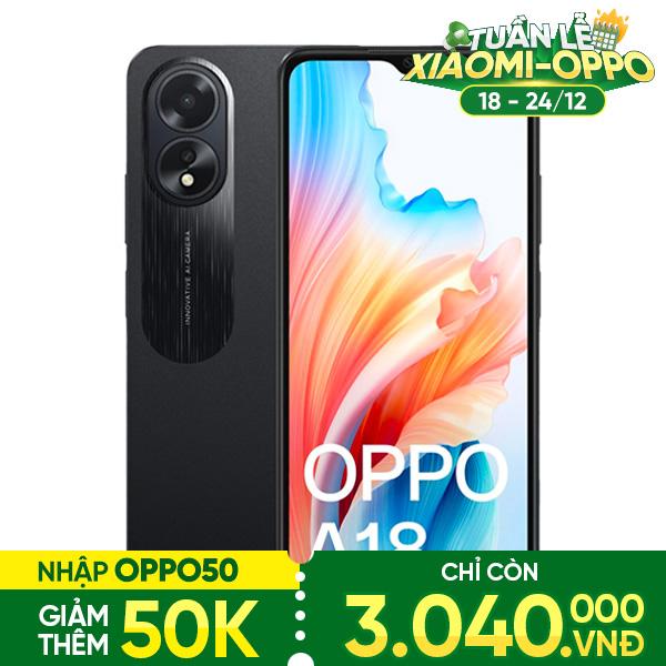 Oppo A18 4GB/128GB Chính Hãng