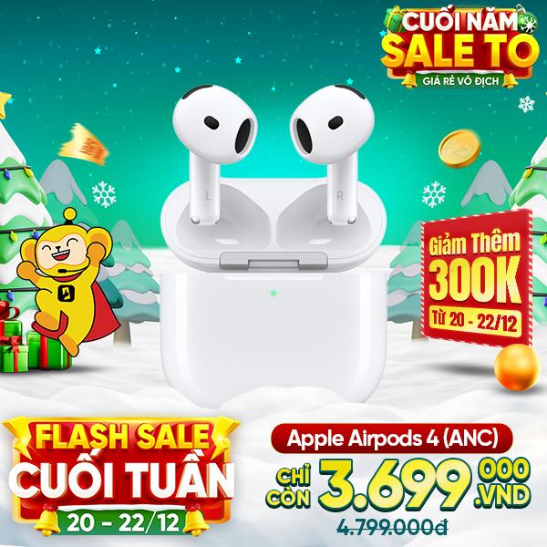 Tai nghe Apple AirPods 4 (Chống ồn) Likenew - Fullbox