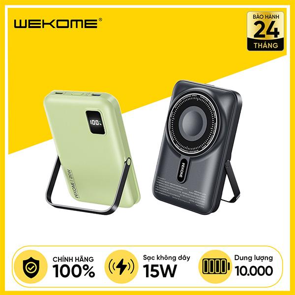 Pin Sạc Dự Phòng Không Dây WEKOME WP-17 5 in 1 10.000mAh 22.5W Kèm Đế Đựng