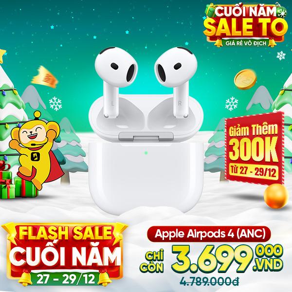 Tai nghe Apple AirPods 4 (Chống ồn) Likenew - Fullbox