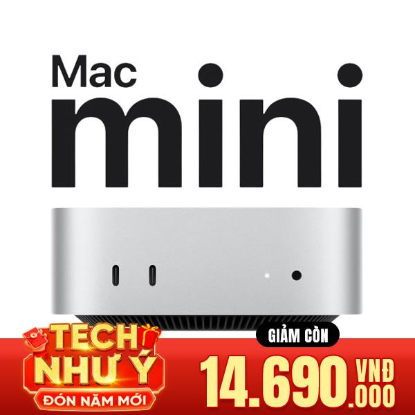 Mac mini M4 2024 10 CPU 10 GPU (16GB/256GB) | Chính Hãng Apple Việt Nam