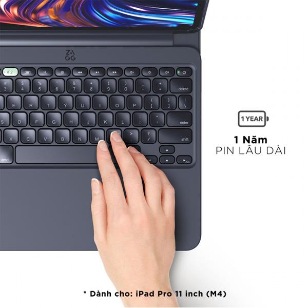 Bao Da Kèm Bàn Phím ZAGG Pro Keys 2 iPad Pro M4 13 inch Chính Hãng