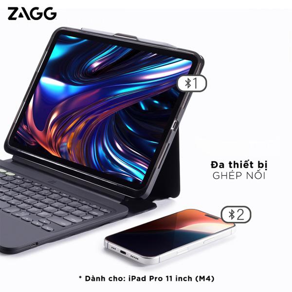 Bao Da Kèm Bàn Phím ZAGG Pro Keys 2 iPad Pro M4 13 inch Chính Hãng