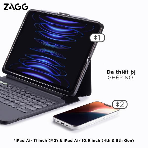 Bao Da Kèm Bàn Phím ZAGG Pro Keys 2 iPad Air M2 13 inch Chính Hãng