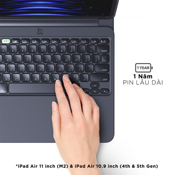 Bao Da Kèm Bàn Phím ZAGG Pro Keys 2 iPad Air M2 13 inch Chính Hãng