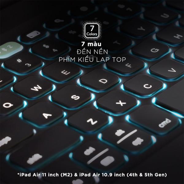 Bao Da Kèm Bàn Phím ZAGG Pro Keys 2 iPad Air M2 13 inch Chính Hãng