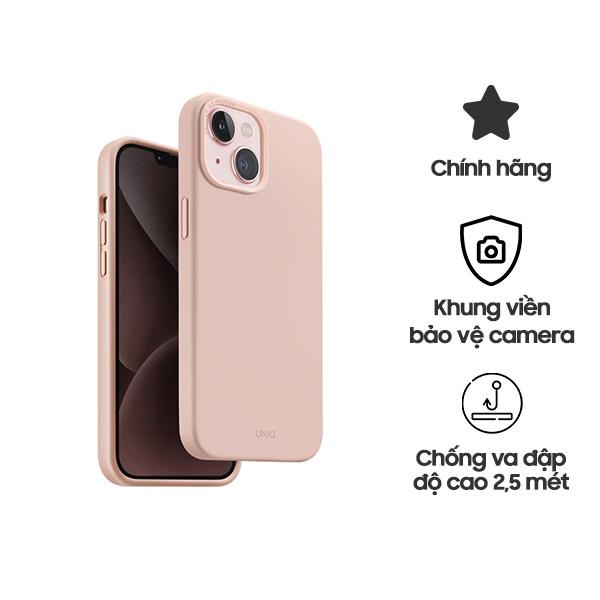Ốp Lưng UNIQ Hybrid Lino For iPhone 15