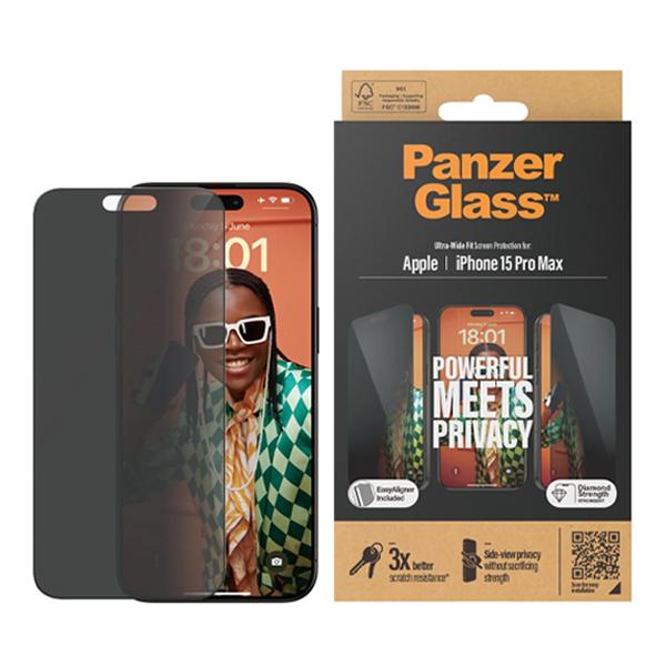 Cường Lực Panzerglass Chống Nhìn Trộm iPhone 15 Pro Max