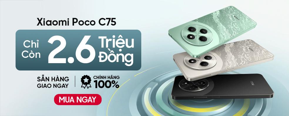 XIAOMI POCO C75 - CHỈ CÒN 2.6 TRIỆU