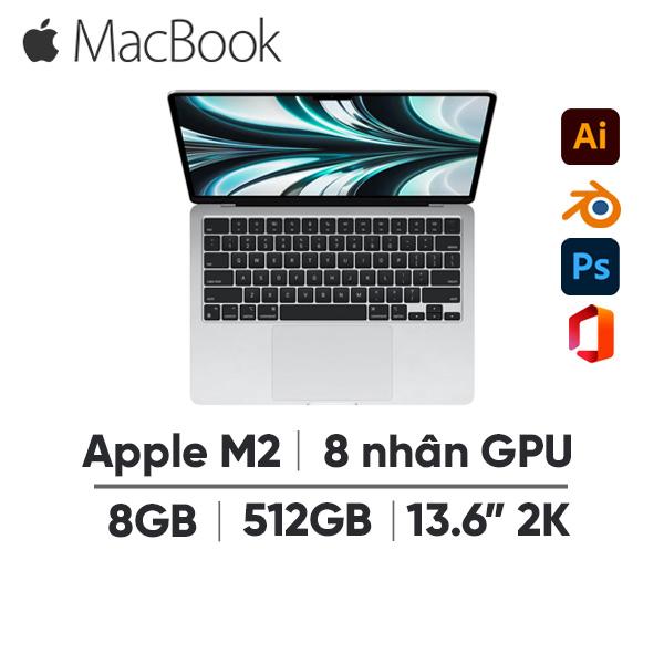 MacBook Air M2 13 Inch 8 CPU 8 GPU (8GB/512GB) Cũ 99%