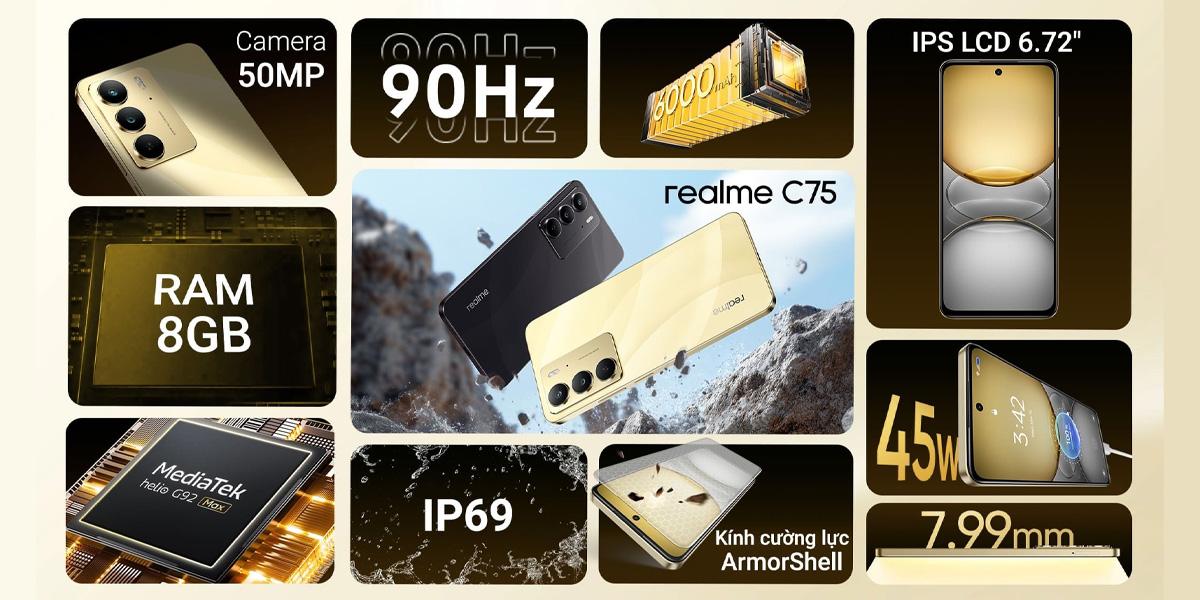 Realme C75 8GB/256GB Chính Hãng