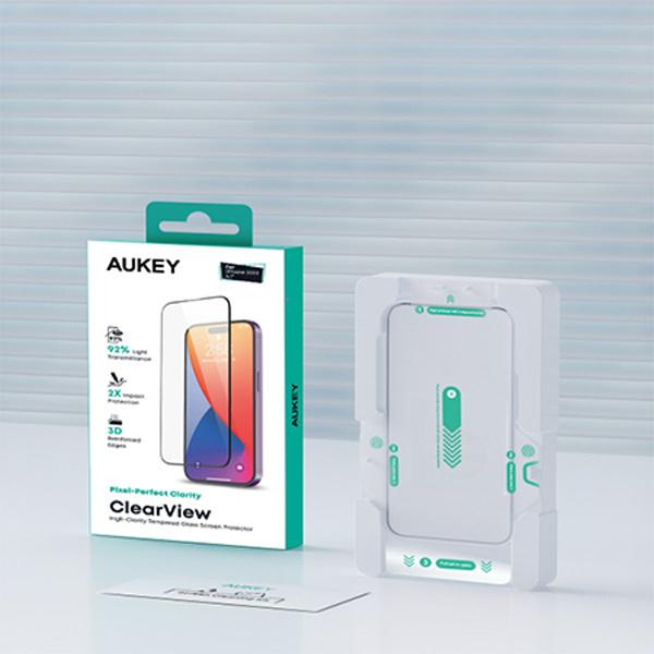 Miếng Dán Cường Lực AUKEY iPhone 15 ClearView