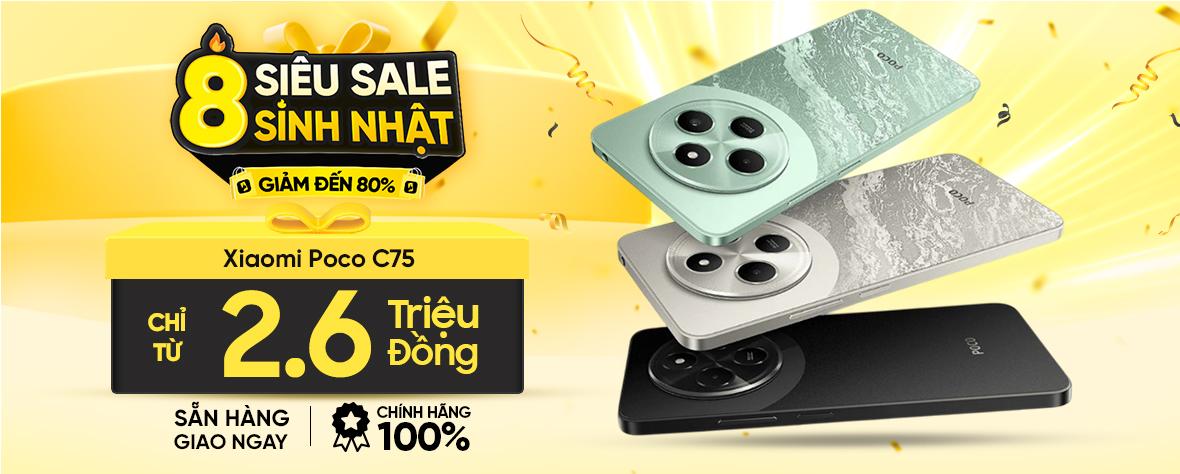 XIAOMI POCO C75 - CHỈ CÒN 2.6 TRIỆU