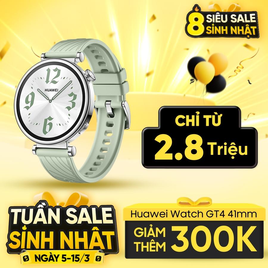 Đồng hồ thông minh Huawei Watch GT4 41mm - Dây cao su Chính Hãng