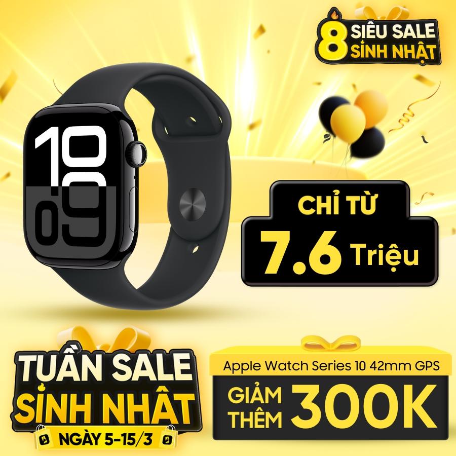 Apple Watch Series 10 42mm GPS Viền Nhôm Cũ 99%